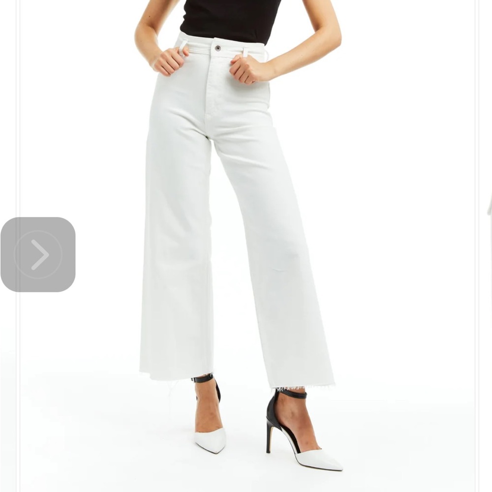 Tractr Women's White Flare & Wide Leg Jeans